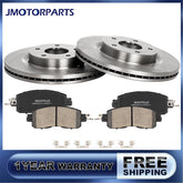JMOTORPARTS Front Disc Brake Rotors & Ceramic Brake Pads For 2013-2022 2023 Nissan Altima