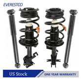 EVERESTPARTS 4PCS Struts Assembly Shocks For 2007-2011 2012 Nissan Sentra 2.0L Front & Rear