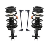 Front Shock Struts w/ Coil Springs & Sway Bar Links For 2007-2012 Nissan Sentra