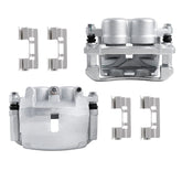 Front Disc Brake Calipers For 2005-2008 Ford F150 2006-2008 Mark LT w/ Brackets (Set of 2)