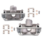 Front Side Brake Calipers w/ Bracket For 2008-2011 Ford Focus w/ Metal Piston (Set of 2)