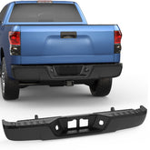 Black Steel Rear Bumper Assembly For 2007-2013 Toyota Tundra W/o Park Assist Holes