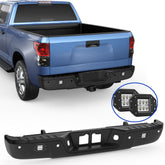 Black Steel Rear Bumper Assembly w/ LED For 2007-2013 Toyota Tundra with Sensor Hole