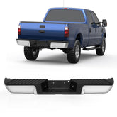 Chrome Steel Rear Step Bumper Assembly For 2008-2016 Ford F250 F350 F450 w/o Sensor Hole