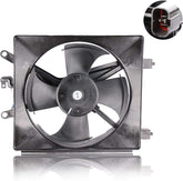 Radiator & AC Condenser Cooling Fan Assembly For 2001-2005 Honda Civic Acura 38616PMMA01 (Left Side)