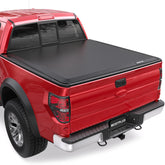 5.5FT Soft Roll Up Tonneau Cover w/ LED Lamp For 2004-2014 Ford F-150 Styleside Truck Bed