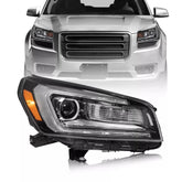 Right Side LED Tube Projector Headlight For 2013-2016 GMC Acadia Halogen 3.6L