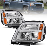 Chrome Housing Amber Corner Headlights For 2010-2015 GMC Terrain SIE SLT LH+RH