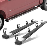 5" Running Board Nerf Bar Side Steps Assembly For 2004-2014 Ford F150 Super Crew Cab
