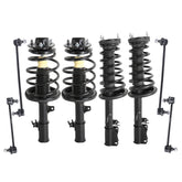 Front+Rear Struts Shocks For 1997-2001 Toyota Camry 2.2L w/Coil Spring & Sway Bar Links (Set of 8)