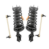 Rear Struts For 2002-2003 Lexus ES300 Toyota Camry w/Coil Spring & Sway Bar Link (Set of 4)
