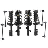 Front+Rear Shock Struts For 2007-2011 Toyota Camry w/Coil Spring & Sway Bars Links (Set of 8)