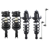 Front+Rear Shock Struts For 2004-2009 Toyota Prius w/Coil Spring & Sway Bar Links (Set of 6)