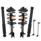 Front+Rear Shock Struts For 1999-2004 Honda Odyssey w/Coil Spring & Sway Bar Links (Set of 6)