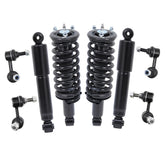 Front+Rear Shock Struts For 2005-2012 Nissan Pathfinder w/Coil Spring & Sway Bar Links (Set of 8)