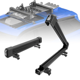 Black Universal Mount Lockable Ski & Snowboard Roof Rack Carriers Cross Bars w/ Keys & Rubber Padding