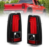 LED Tail Light Assembly Rear Lamps For 2003-2006 Chevy Silverado 1500 2500 HD, 2004-2006 3500 (Not For Stepside Models) LH+RH