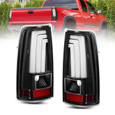 LED Brake Tail Lights Assembly Rear Lamps For 2003-2006 Chevy Silverado 1500 2500 HD 2004-2006 3500 (Not For Stepside Models) LH+RH