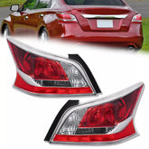 Halogen Tail Light Brake Lamp Red Lens For 2013-2015 Nissan Altima Sedan LH+RH
