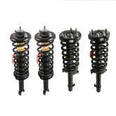 4x Front & Rear Complete Strut & Coil Spring Assembly For 2008-2012 Honda Accord 2.4L 3.5L