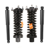 4x Front & Rear Complete Shock Strut & Coil Spring Assembly For 2007-2011 Dodge Nitro 2002-2012 Jeep Liberty 71577 37203