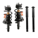 4x Front & Rear Complete Shock Struts w/ Coil Spring Assembly For 2006-2007 Ford Focus