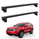 Roof Rack Cross Bar For 2011-2021 Jeep Grand Cherokee with Grooved Side Rails, Lockable Rooftop Luggage Crossbars for Carrying Cargo Carrier Bag Camping Gear Bike