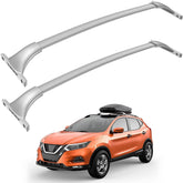 Silver Roof Rack Cross Bars For 2014-2020 Nissan Rogue w/ Roof Rails Carrier Kit