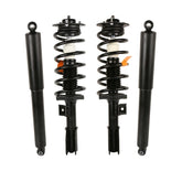 4x Front & Rear Complete Shock Strut & Coil Spring Assembly For 2005-2006 Chevy Equinox, 2002-2007 Saturn Vue, 2006 Pontiac Torrent