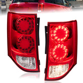 LED Tail Light Assembly w/ Clear & Red Lens For 2011-20 Dodge Grand Caravan 2pcs