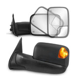 Black Power Heated Tow Mirrors For 2005-2015 Toyota Tacoma Side View Towing Mirror w/ Turn Signal
