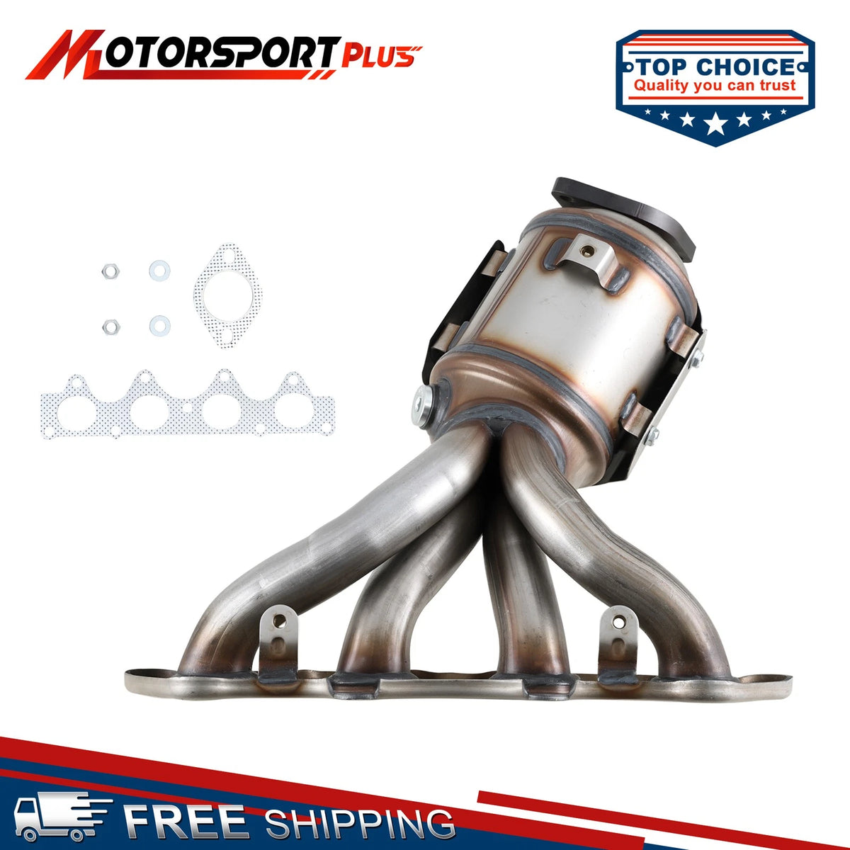 MOTORSPORTPLUS Manifold Catalytic Converter For 12-17 Hyundai Accent Veloster Kia Rio Soul 1.6L
