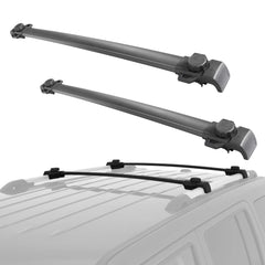 Roof Rack Cross Bars For 2007-2017 Jeep Patriot, Adjustable Rooftop Luggage Rack, Aluminum Anti-Corrosion Cargo Carrier