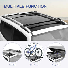 Roof Rack Cross Bars For 2007-2017 Jeep Patriot, Adjustable Rooftop Luggage Rack, Aluminum Anti-Corrosion Cargo Carrier