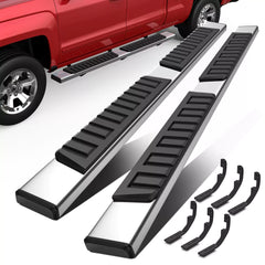 6" Running Boards For 2019-2023 Chevy Silverado GMC Sierra 1500 2500HD 3500HD Extended/Double Cab Side Step