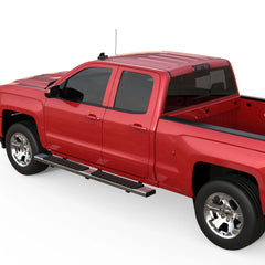 6" Running Boards For 2007-2018 Chevy Silverado GMC Sierra Double Extended Cab Stainless Steel Side Step Nerf Bar