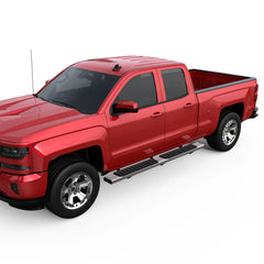 6" Running Boards For 2007-2018 Chevy Silverado GMC Sierra Double Extended Cab Stainless Steel Side Step Nerf Bar