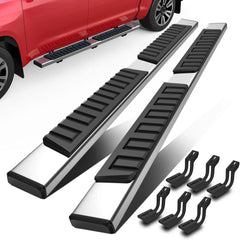 6" Running Boards For 2007-2021 Toyota Tundra Double/Extended Cab LH+RH Nerf Bar Side Steps