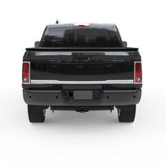 Black Steel Rear Bumper For 2009-2018 Dodge Ram 1500/2010-2018 Ram 2500 3500/2019-2023 Ram 1500 Classic with Sensor without Dual Exhaust