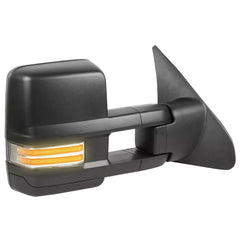 Power Heated Tow Mirror For 2007-2021 Toyota Tundra 2008-2017 Toyota Sequoia Sequential Signal, Amber Running Lights