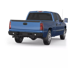 Rear Step Bumper W/ Lights For 1999-2007 Chevy Silverado GMC Sierra 1500 2500