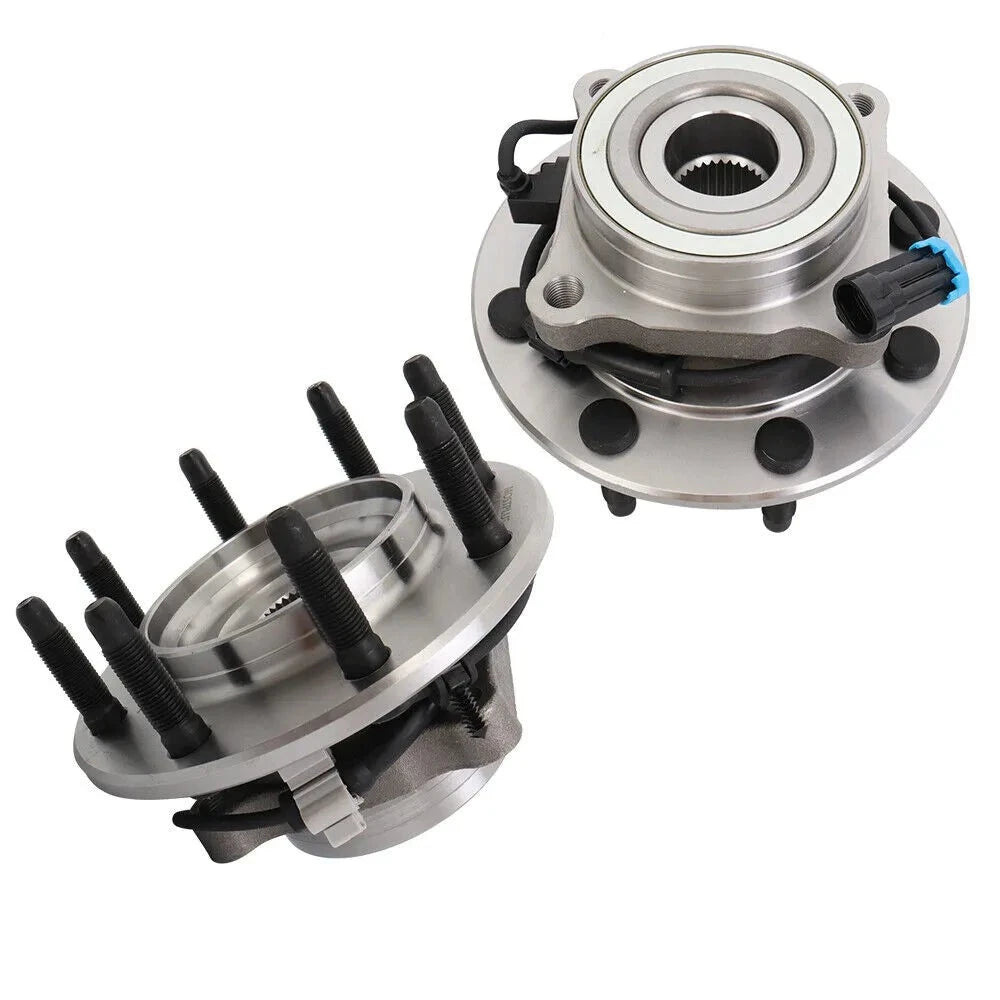 Front Wheel Hub Bearings Assembly For Silverado Sierra 1500 2500 Hummer H2 (Set of 2)