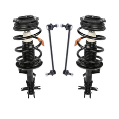 Front Shock Struts w/ Coil Springs & Sway Bar Links For 2007-2012 Nissan Sentra