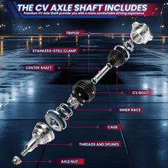 Pair FWD Front CV Axle Shaft For 2009-2018 Toyota Corolla 2003-2013 Toyota Matrix 4341002280