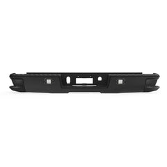 Black Rear Bumper w/ LED Lights For 2014-2018 Chevy Silverado GMC Sierra 1500 w/o Sensor