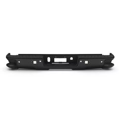 Black Rear Bumper w/ LED Lights For 2014-2018 Chevy Silverado GMC Sierra 1500 w/ Sensor Hole