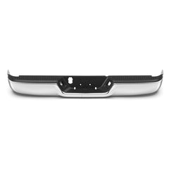 Chrome Separated Rear Bumper For 2009-2018 Ram 1500/ 2010-2012 Ram 2500 3500 w/o Sensor Hole & Dual Exhaust