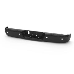 Black Separated Rear Bumper For 2009-2018 Ram 1500 2010-2012 Ram 2500 3500 w/Object Sensor Hole w/o Dual Exhaust