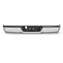 Chrome Rear Separated Bumper For 2009-2018 Dodge Ram 1500 w/ Sensor Holes w/o Dual Exhaust