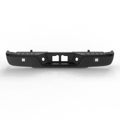 Black Steel Rear Bumper Assembly For 2007-2013 Toyota Tundra w/ LED w/o Park Assist Sensor Hole